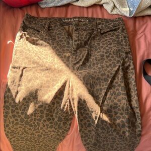 American Eagle Outfitters Leopard Print Jeggings - Brown